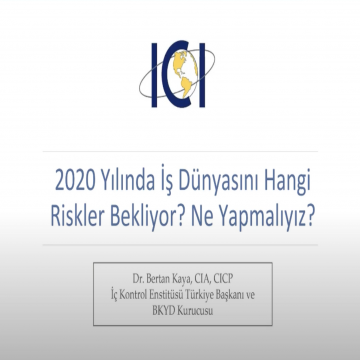 2020’DE RİSKLERİ YÖNETEN KAZANIR (Ekonomi ve İş Dünyasına Yönelik Tavsiyeler)